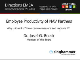 Vortrag Produktivität NAV-Partner